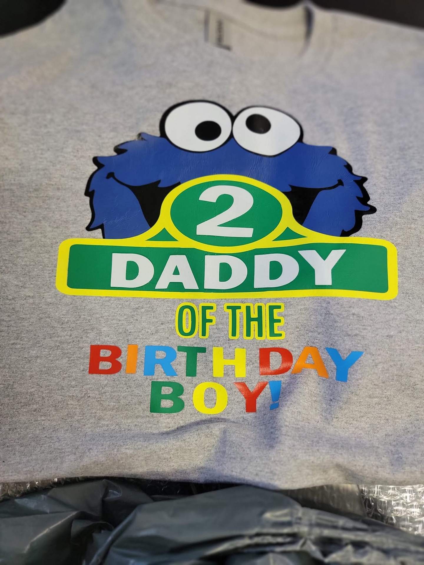 Custom Cookie Monster birthday shirt