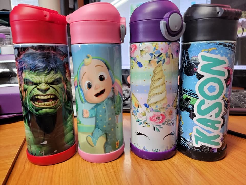 Custom kids character tumblers